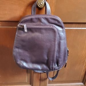 Tignanello leather backpack purse